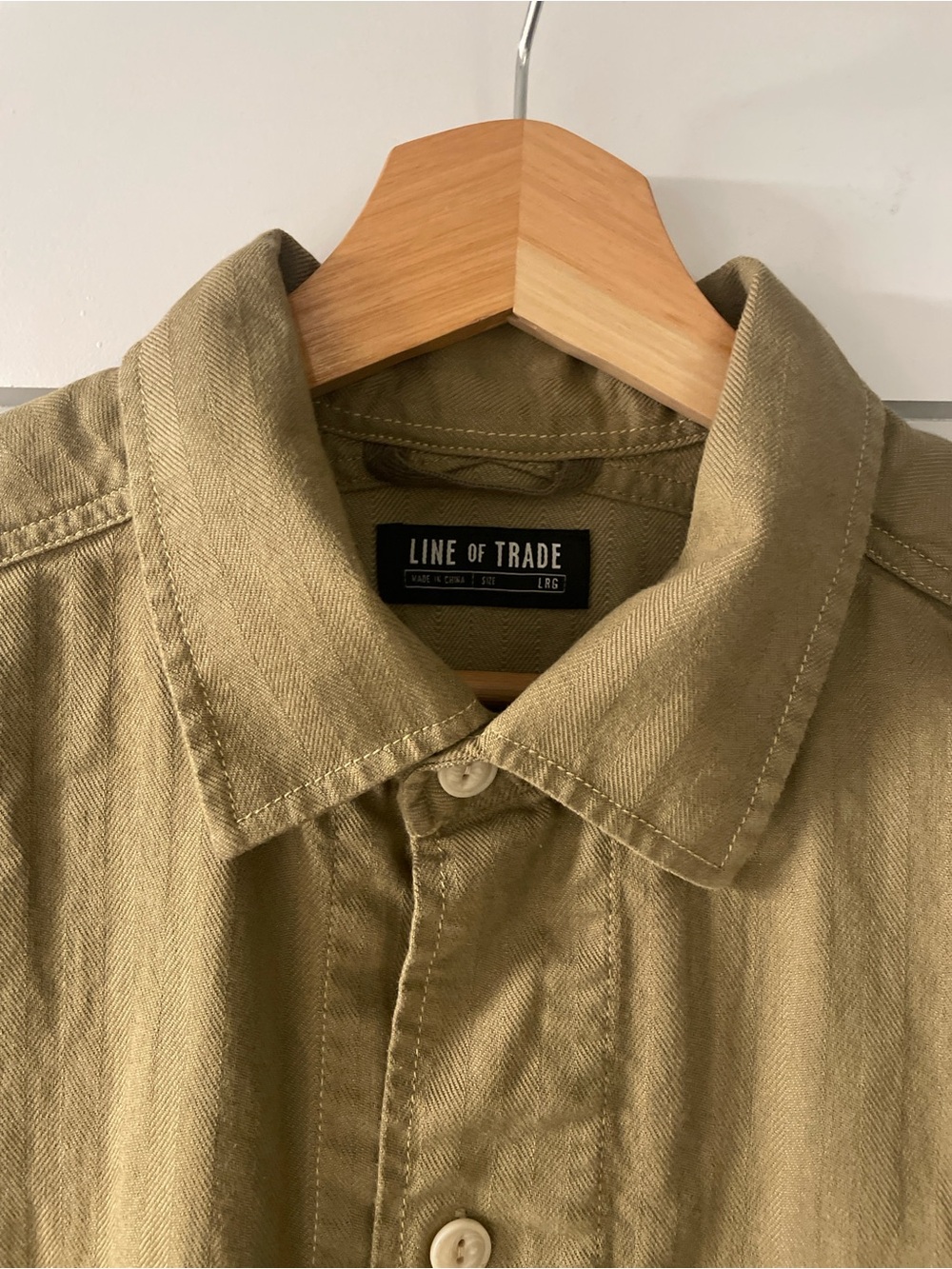 Line of Trade Men's Casual Button-Down Shirt - Olive